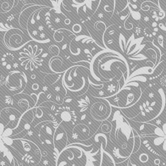 Floral Pattern On Gray Background