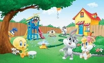 De Gran Wallpaper Mural Foto Para Ni Os Habitaci N Beb Loony Tunes