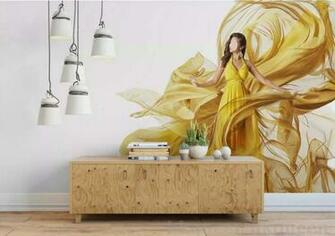 Wallpaper 3d Mural Dinamica Astratta Di Bellezza Arte Moderna