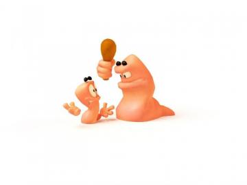 Video Games Revolution Worms Wallpaper