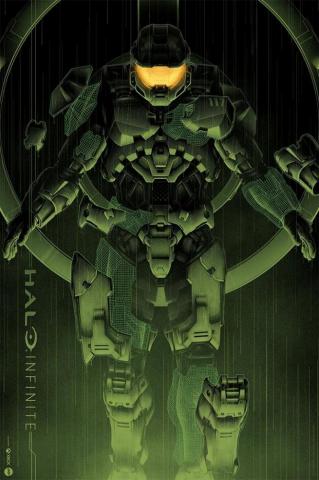 Halo Infinite Screenprinted Poster Game