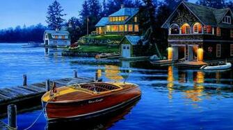 Boathouse Wallpaper X Net