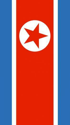 North Korea Flag iPhone Wallpaper HD