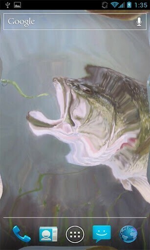 Bigger Bass Fishing Live Wallpaper For Android Screenshot