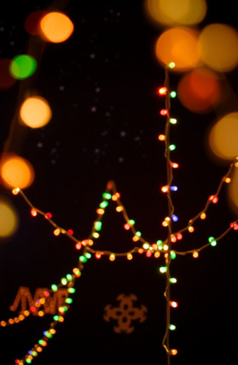 Blinking Christmas Lights Wallpaper