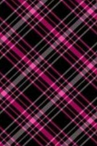 Wallpaper For iPhone Black Pink Plaids