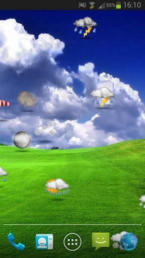 Put In Your Phone The Live Wallpaper Where You Can See Weather Icons