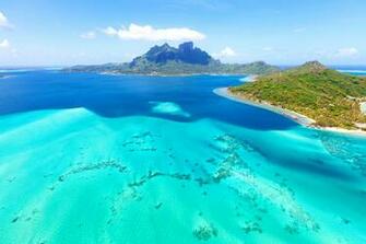 Nature Background Bora Island In French Polynesia