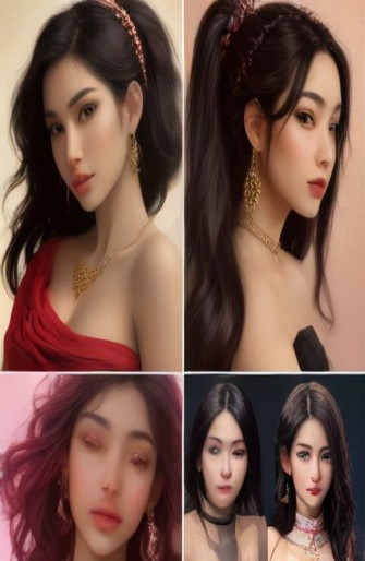 Beautiful Women Faces Wallpaper