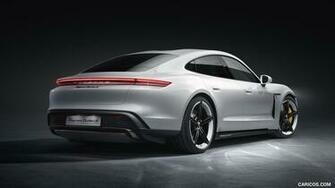 Porsche Taycan Turbo S Rear Three Quarter HD Wallpaper