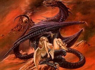 And Blue Stripes Dark Angel Dragon Master Fantasy