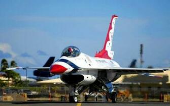 An F Falcon Usaf Thunderbirds Aerobatic Team Of The Take Off