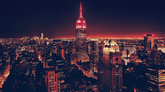 Cityscape Usa Night Wallpaper HD