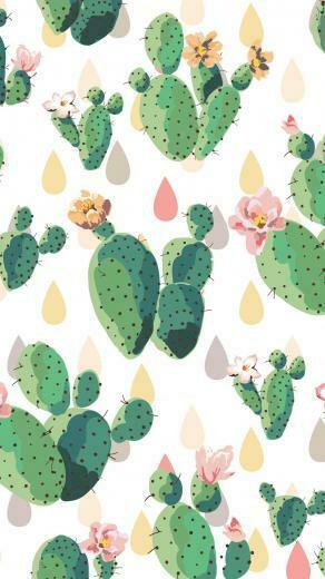 Mobile iPhone Cute Cactus Wallpaper In