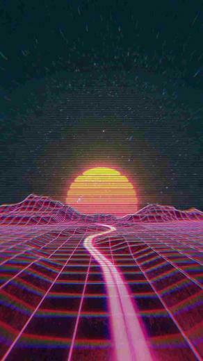 Vaporwave Aesthetic iPhone Wallpaper Top
