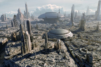 Arccorp Need A Biiiiig Spaceport Like Here On Coruscant The Dome