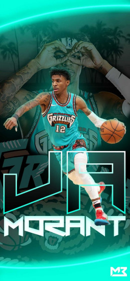 Ja Morant Wallpaper Discover More Cartoon Dunk iPhone Memphis