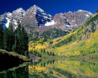 Desktop Wallpaper Natural Background Maroon Bells White River