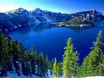 High Resolution Crater Lake Oregon Desktop Laptop Ed