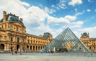 Wallpaper Design People France Paris The Louvre Area Pyramid