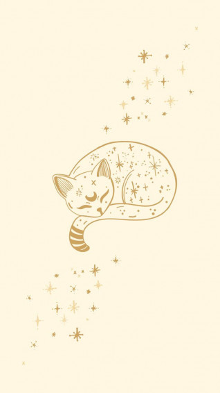 Magical Cat Phone Wallpaper