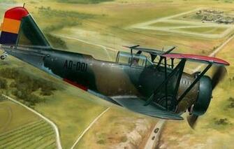 Wallpaper Grumman Ff G23 Goblin Stanislav Hajek Spain Civil War