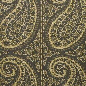 Paisley Wallpaper Black And Gold Large Print