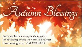 Autumn Blessings Holidays Ecard Christian Ecards Online