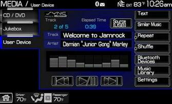 Ford Sync Usb Device Integration Screen Night Mode