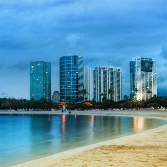 Waikiki After Sunset iPad Air Wallpaper