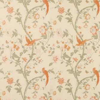 Decorating Wallpaper Summer Palace Terracotta Floral