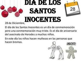 De Diciembre D A Los Santos Inocentes Efem Rides