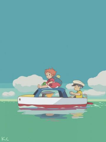 iPadproart Studioghibli Ponyo Wallpaper Japanese Animation
