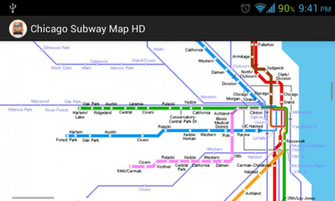 Chicago Subway Map HD Wallpaper