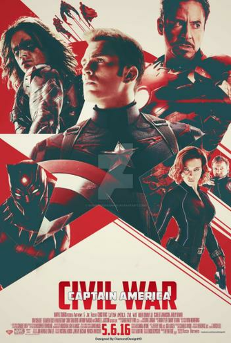 Captain America Civil War Fan Made Poster By DiamonddesignHD On