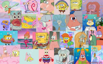 Aesthetic Spongebob Laptop Wallpaper