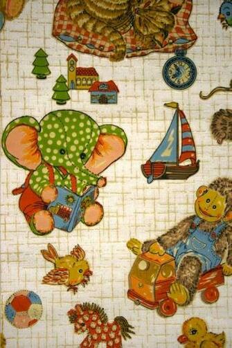 Vintage Kids Wallpaper Childrens Papier Peint D