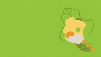 Sewaddle Minimalism Green Background Wallpaper Anime