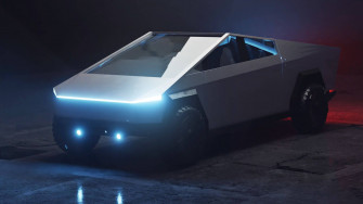 Authentic Cybertruck With Smashed Window Option 3d Model