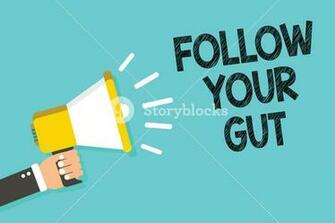 Writing Note Showing Follow Your Gut Business Photo Showcasing