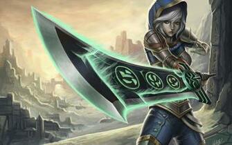 League Of Legends Wallpaper Riven HD Girl Game Lol