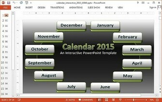 Interactive Calendar Template For Powerpoint