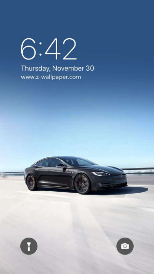Z Wallpaper Tesla Model S Car Mobile Phone In