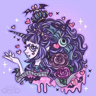 Pastel Goth Queen By Missjediflip