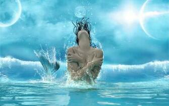 Mermaid Blue Sea Moon Wallpaper By Thormark Revelwallpaper Net