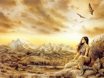 Native American Tribal Art Wallpaper Top
