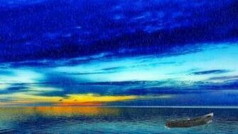 Background Blue Desktop Background Windows Sky Image Rain Full HD