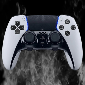 Ps5 Dualsense Edge Custom Modded Controller Classic White