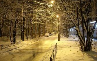 Beautiful Winter Night Places Hq Wallpaper HD