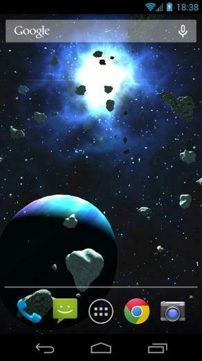 Asteroids 3d Live Wallpaper Android Apps On Google Play